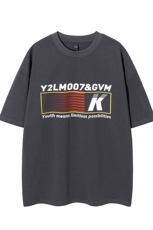 1白底条纹印花设计潮大码M-5XL短袖T恤男DT77779P18块特价控38，男装T恤，星座226-2