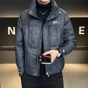 3777-M-3XL-P205标50绒店主风冬季渲染修身男士羽绒服外套男