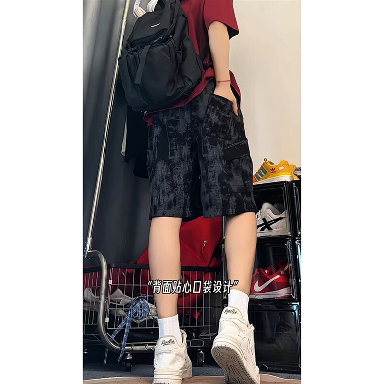 夏季美式高街cleanfi扎染休闲工装五分短裤货号DK25151特P28,男装牛仔裤,电商A063