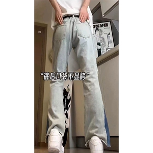 美式高街ins小众破洞牛仔裤货号K751P60