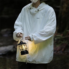 户外冰丝凉感防晒服外套男女夏美式连帽山系轻薄皮肤衣FS103-P35，男装夹克，星座1008