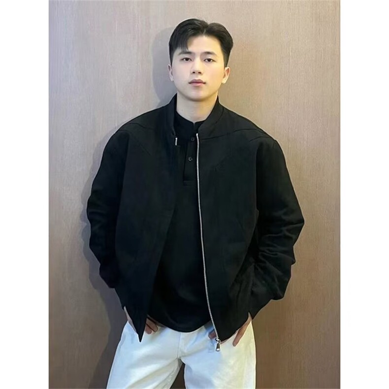 男士外套春秋款风衣男休闲夹克棒球服上衣男装潮流百搭中青年褂子,男装夹克,星座302B