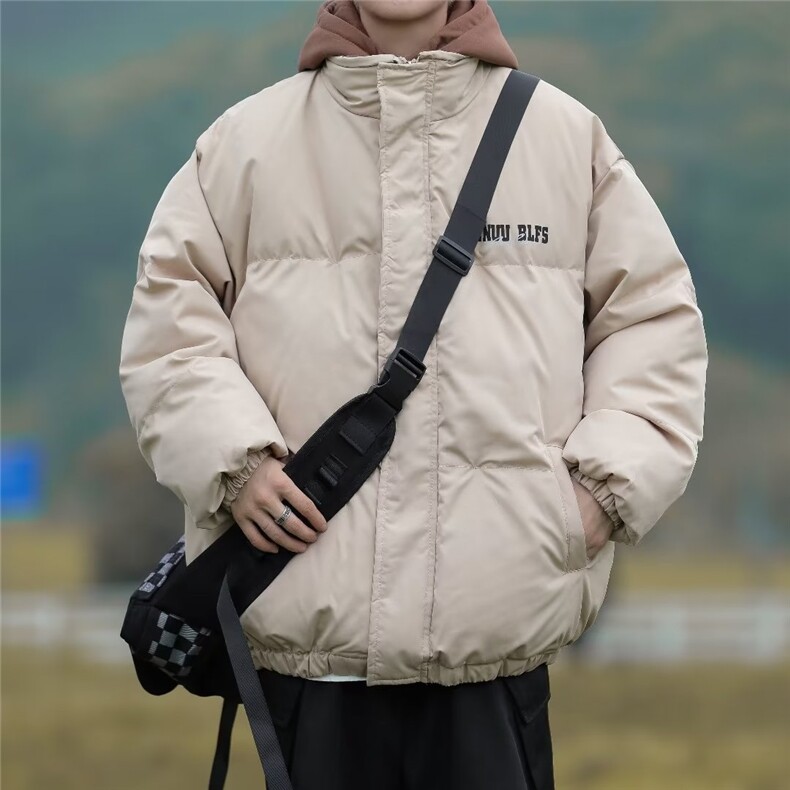 2024年美式高街棉服男冬季假两件加厚棉衣休闲复古棉袄,男装棉衣,星座716-2