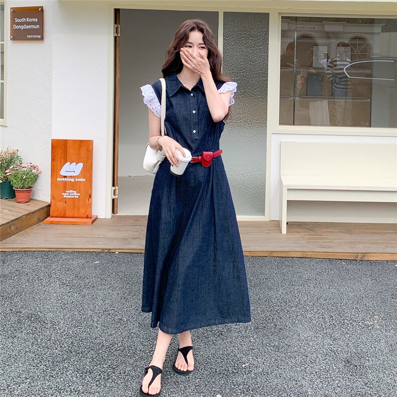 【 大货已出】短袖牛仔连衣裙女2025夏季2C227/2532/P155K208图片