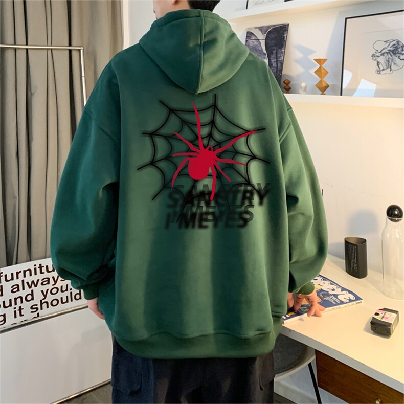 抖音品质 23/秋季320G华棉男士连帽大码印花卫衣WYH3252-P45控68图片