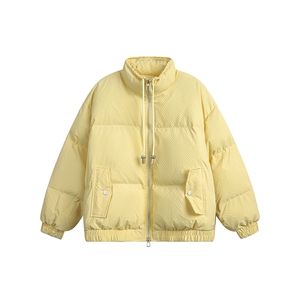 简约基础泡芙格棉服--5696 198图片