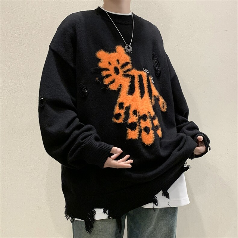 B289-P52潮牌打底衫毛衣2024新款圆领毛衣男高级感,男装针织衫/毛衣,星座512-6