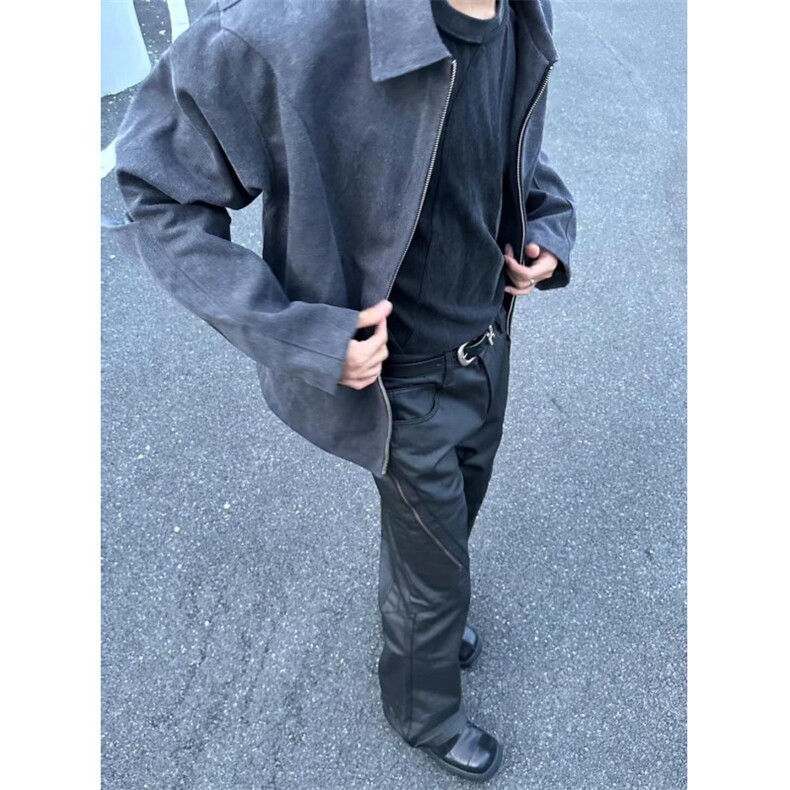 【有货】cleanfit灰色短款盔甲外套男春秋高级感夹克S260HH-P65图片