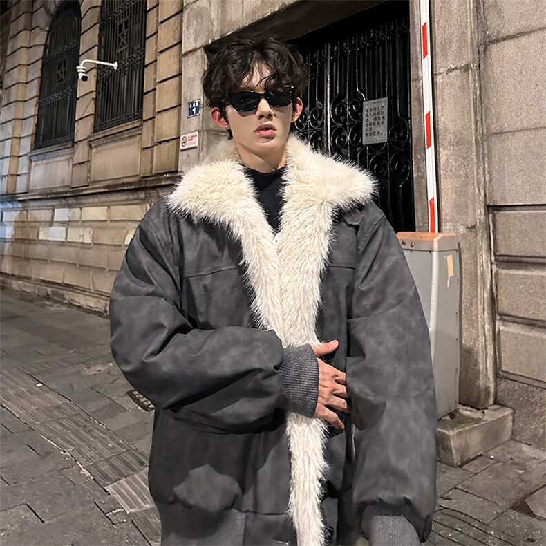 405A美式高街大毛领短款棉衣座山雕棉服MY25809-特批100控178,男装棉衣,星座405A