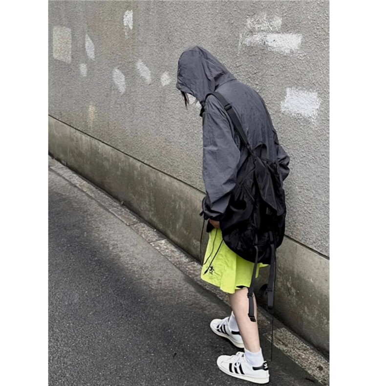 美式街头荧光绿不过膝五分运动沙滩短裤男女休闲夏季薄款速干短裤,男装牛仔裤,星座506A