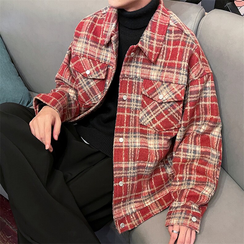 秋季百搭夹克小香风工装男外套上衣A071-JK103-P100,男装夹克,电商A071
