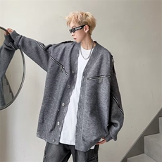 秋季新款男时尚潮开衫针织外套M315P80，男装夹克，星座1116-2
