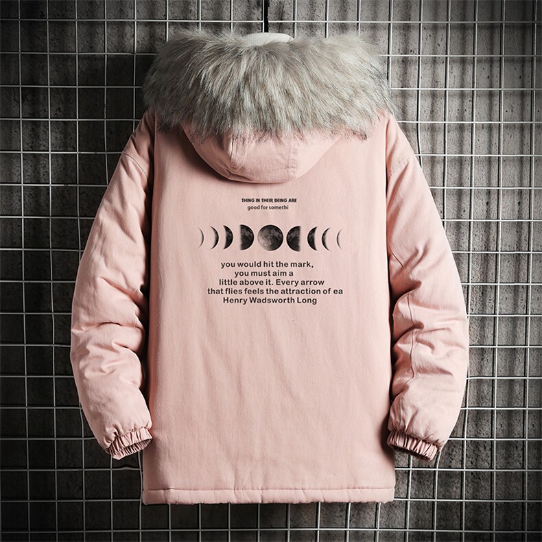 MM48135-P130冬季大毛领衣男士大码加厚袄男服网格挂拍,男装棉衣,电商A040A