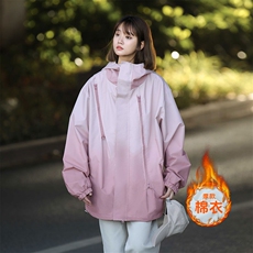 冬季新款石墨烯内里发热保暖渐变加厚连帽棉衣外套加厚MY0269P75，男装棉衣，电商A128