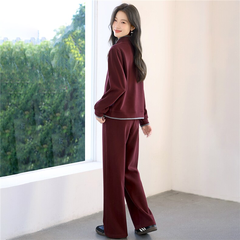 妈妈秋装休闲卫衣两件套新款洋气时尚中老年运动服套装女春秋宽松,女装套装/套裙,涵誉