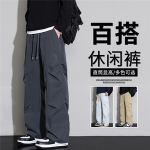 抖音品质工装宽松直筒户外工装阔腿休闲裤A146-GY585特p25量大优图片