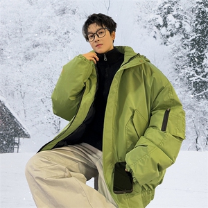 棉服男冬季新款港风宽松连帽棉衣MF9006-P90图片