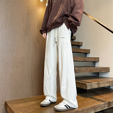 8XL-M休闲裤男日系潮牌拼接宽松阔腿裤直通工装裤K9103P68控88，男装工装外套，电商D206-1