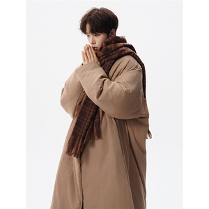8XL-M 90白鸭绒！特大码羽绒服日系绒面长款棉衣男 YRFC03P268图片