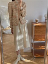 2021新款羊毛小香风/珊瑚粉色系，其它，奥瑾