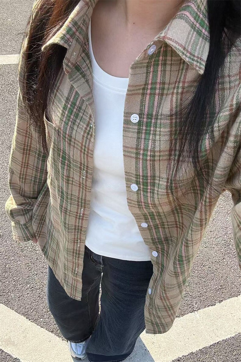 美式高街潮牌休闲上衣潮流宽松衬衫A086-CS2214-P30,男装衬衫,电商基地A086