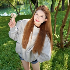 抖音得物高品质秋冬美式高街重磅结构辑明线纹理连帽卫衣外套W111，女装短外套，电商A486-1