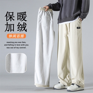 加绒卫裤男士秋冬季加厚直筒运动休闲长裤1098特批37加绒特批45图片