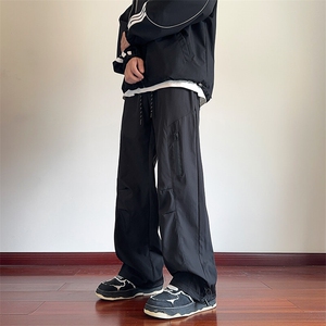 抖音品质秋季新款机能拉链褶皱设计冲锋裤B315-K23555-p50控68图片