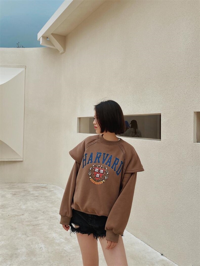 2021/加绒卫衣/NEW，女装卫衣/绒衫，潘朵拉