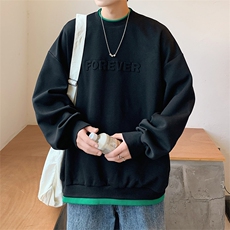 港风圆领卫衣男落肩打底衫潮流百搭上衣外套Y016P32，男装卫衣，星座1204-3