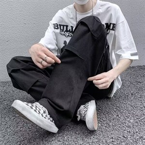 工装裤男夏季潮牌欧美街头高街vibe美式裤子A730P42图片