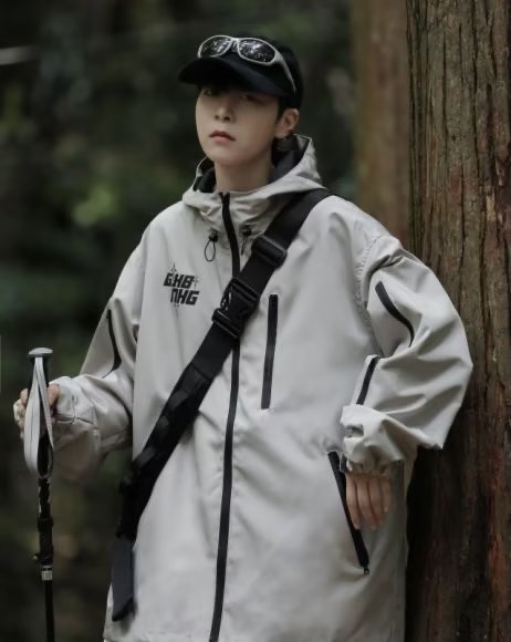 冲锋衣外秋复古高级设计感小众情侣潮牌机能风衣夹克LS98-P65,男装风衣,星座1109-3