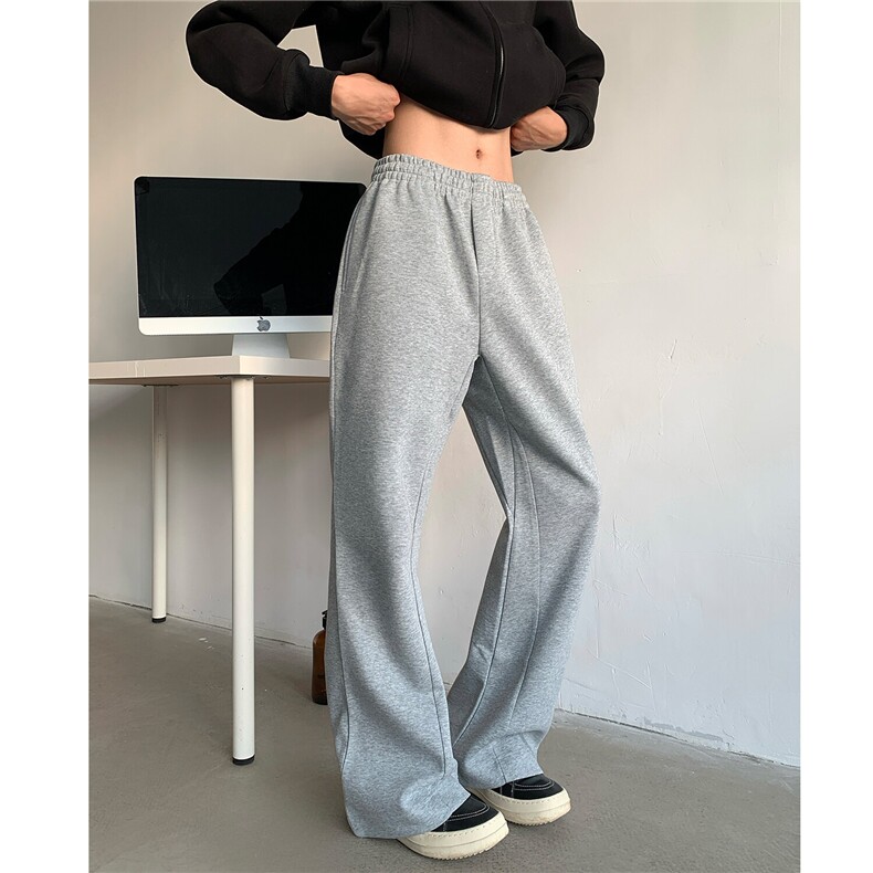 主推基础美式运动风休闲裤慵懒风微喇百搭长裤子男KH130特P45，男装休闲裤，电商A341