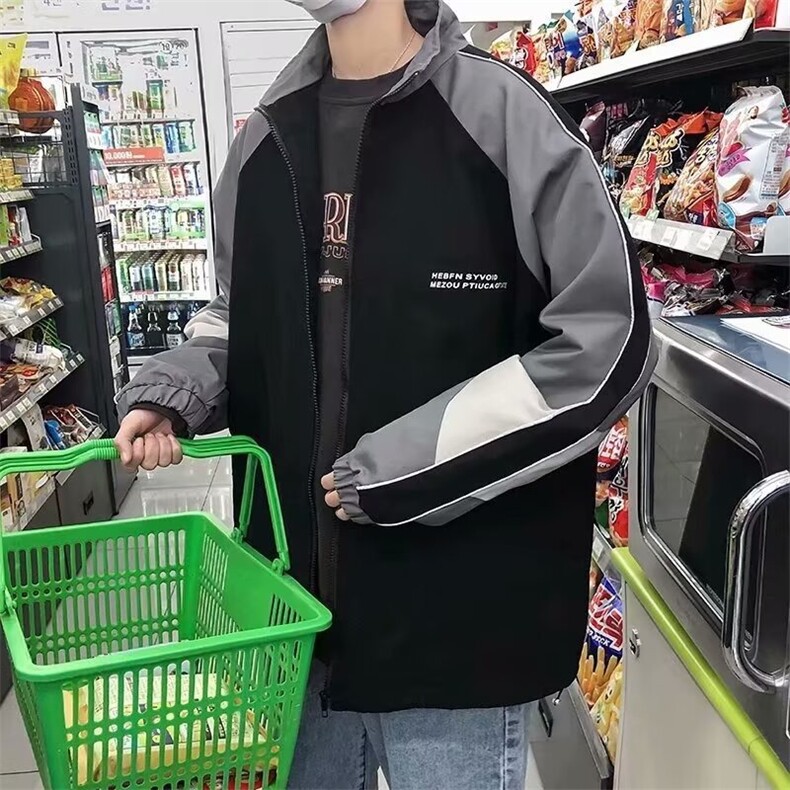 外套春秋百搭韩版学生宽松bf慵懒风休闲显瘦ins潮情侣夹克上衣,男装夹克,星座506A