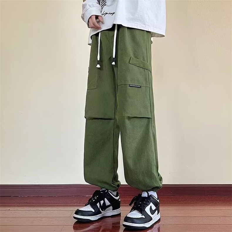美式机能风工装裤子男士潮牌宽松青少年直筒休闲阔腿长裤K873/P50,男装工装外套,星座506