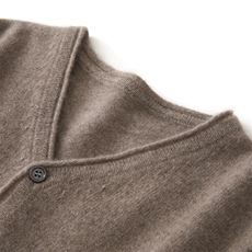 2025年秋季新款百搭女士半开扣子羊绒衫，女装羊绒衫，品秋羊绒