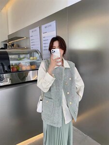 皮毛一体香风马甲,女装马甲,ZMZF