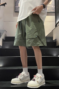 高品夏季工装短裤男纯色宽松大码运动五分裤DSA157B-D609-特P40图片