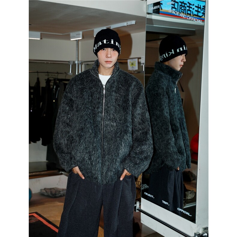 秋冬夹克cleanfit美式外套长毛呢夹克海马毛1016-1JK82 P118 K149图片