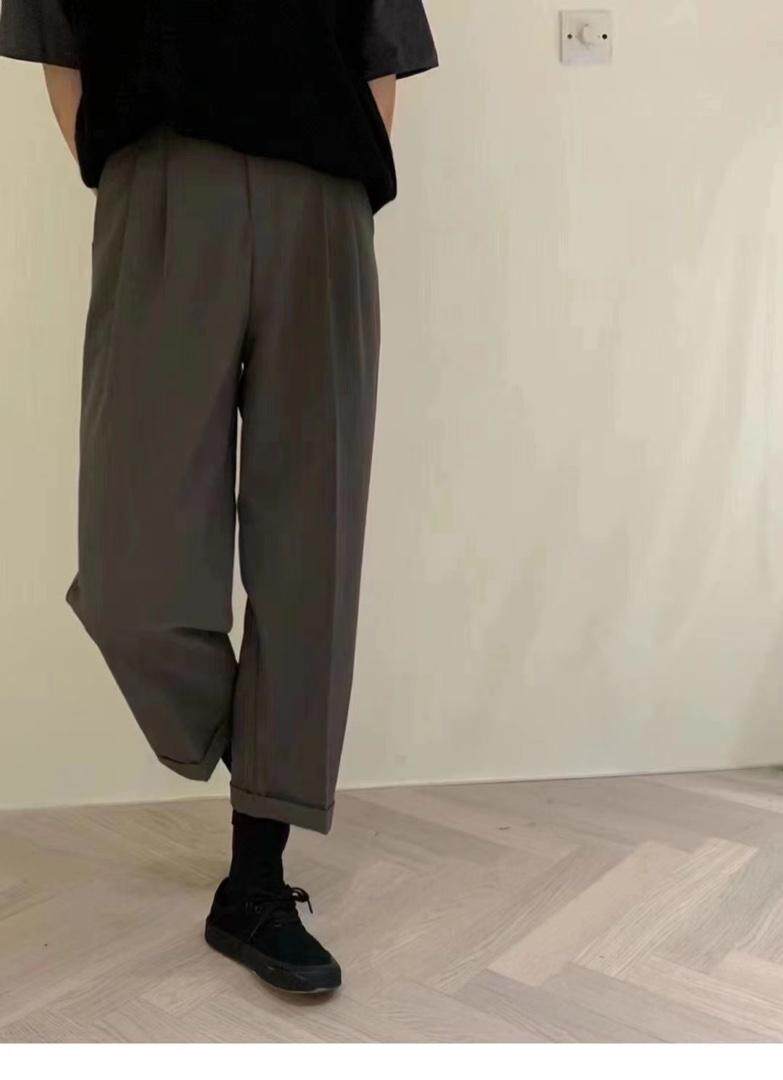 SW/2021秋冬新品阔腿收口西裤，其它，雨木其