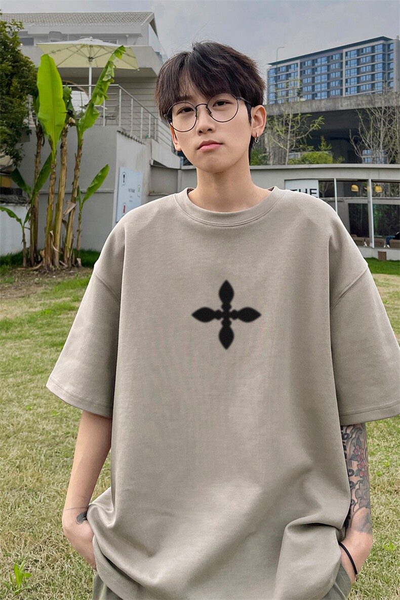 230g重磅纯棉!夏季短袖t恤男半袖男NT200-特P19控38,男装T恤,电商B367