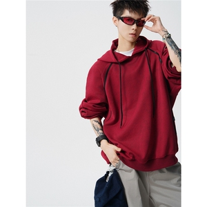 WY10141-特批48 控88 高品质扎染面料连帽设计感大码男潮流卫衣图片