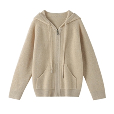 2025年秋季时尚百搭通勤简约休闲连帽，女装羊绒衫，玖雪绒羊绒