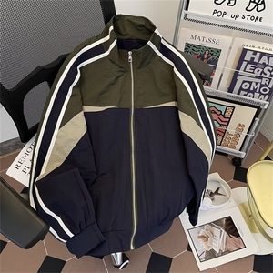 男春秋季痞帅高级感上衣宽松休闲运动服2025年新款W196/P66图片