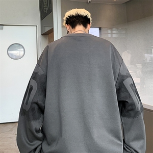 量大优 菠萝格重磅圆领印花卫衣M-5XL P45 控78 WY2402图片