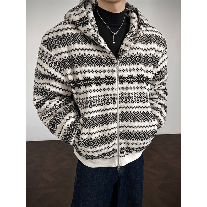 潮情侣款复古民族风棉衣夹棉慵懒连帽外套5D4096-TP75148，男装民族服装，电商A102