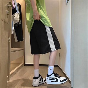 男春季潮流时尚休闲短裤拼接五分裤K2606P22图片