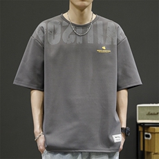 大量备货2023男夏季宽松休闲百搭T恤T6882小码P22大码P25，男装T恤，星座914