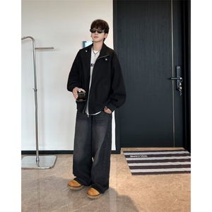 2026春秋痞帅外套男高街港风日系韩版潮流宽松夹克潮JK09334-P72图片
