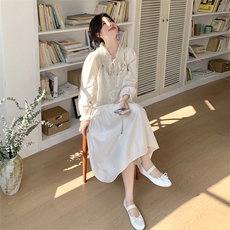 清纯系松弛感吊带高腰连衣裙时尚套装女2025年夏季新款显瘦两件套，女装连衣裙，2C217